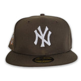 Brown New York Yankees Grey Bottom 27X Champions Side patch New Era 59Fifty Fitted
