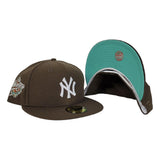 Brown New York Yankees Mint Green Bottom 1998 World Series Side Patch New Era 59Fifty Fitted