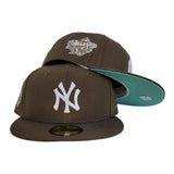 Brown New York Yankees Mint Green Bottom 1998 World Series Side Patch New Era 59Fifty Fitted