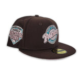 Brown San Diego Padres Pink Bottom 1992 All Star Game Side patch New Era 59Fifty Fitted