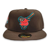 Brown San Diego Padres Soft Yellow Bottom 40th Anniversary Side patch New Era 59Fifty Fitted