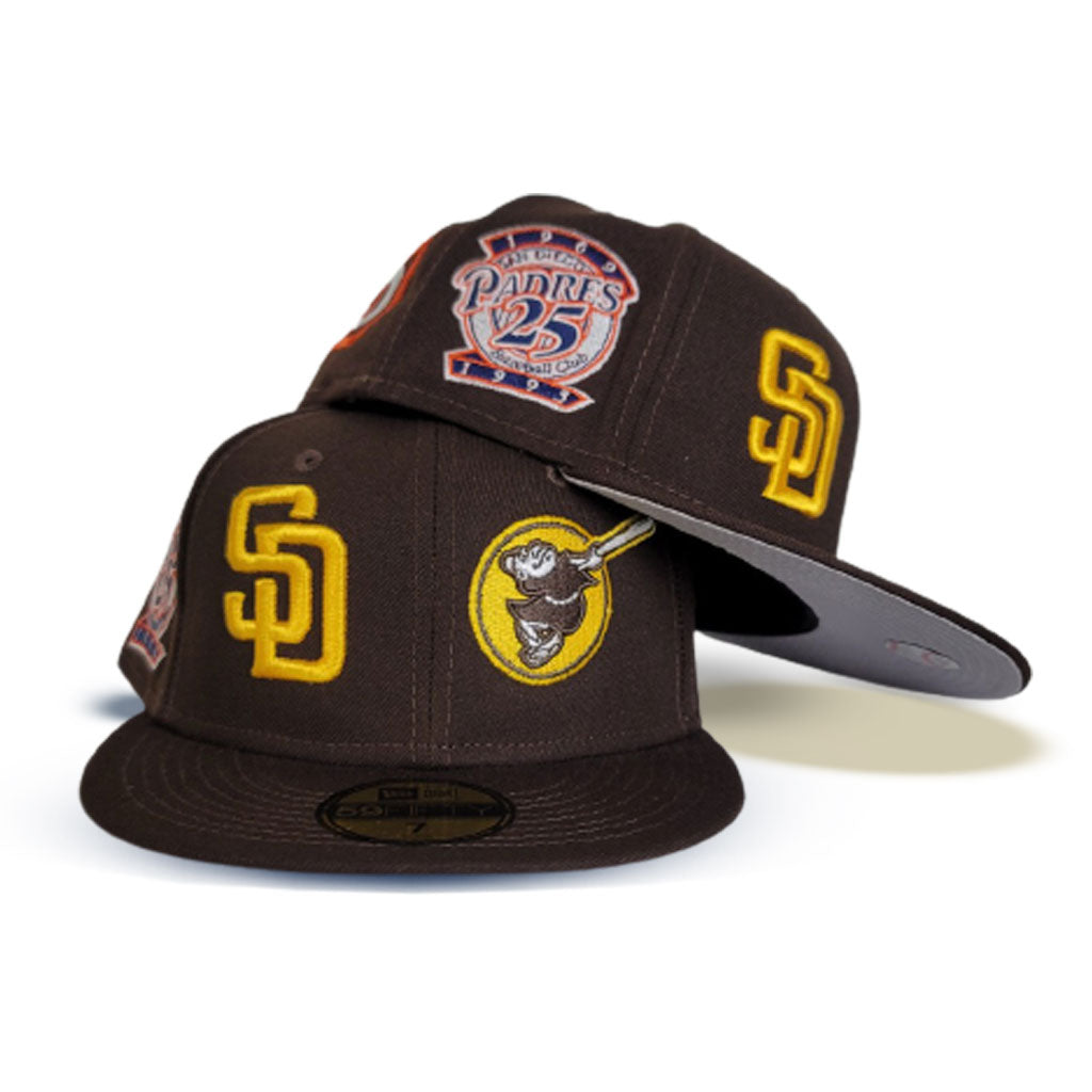 Brown San diego Padres Team Patch Pride New Era 59fifty Fitted