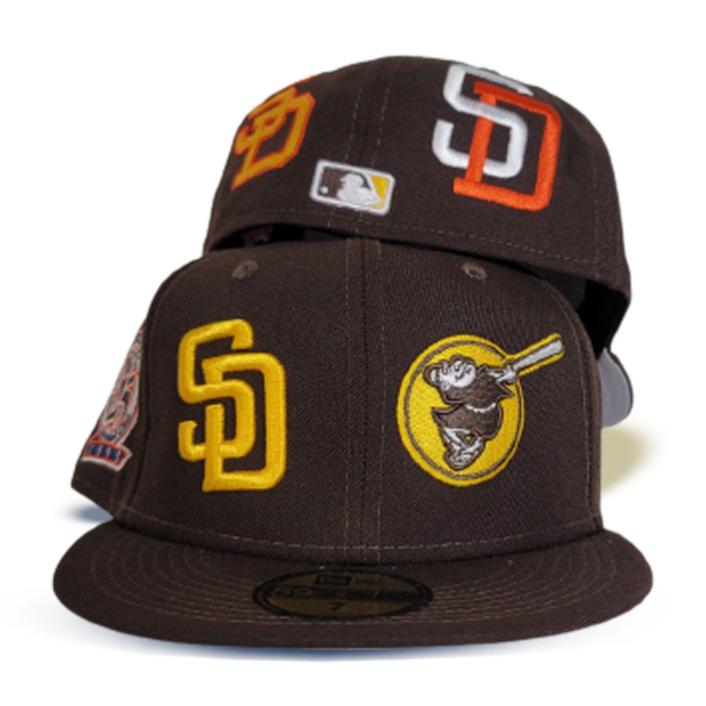 Brown San diego Padres Team Patch Pride New Era 59fifty Fitted