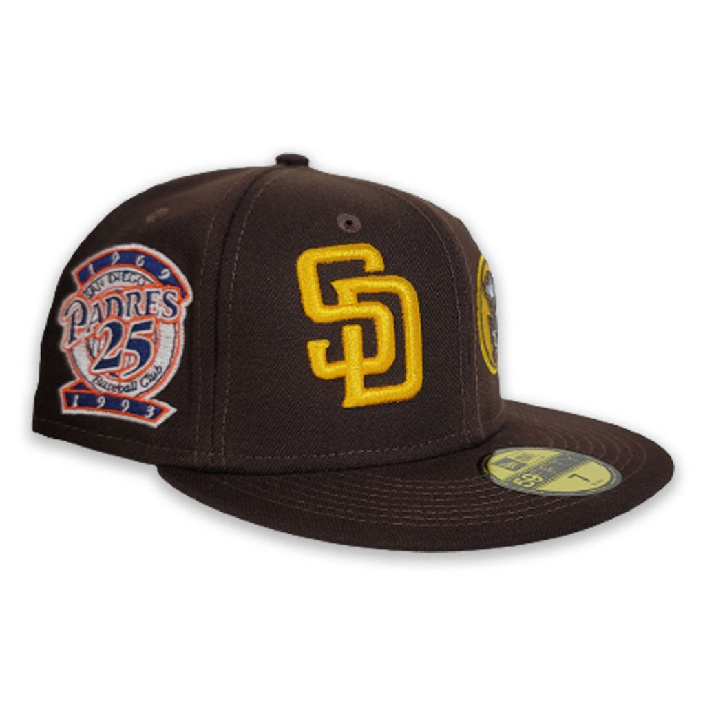 Brown San diego Padres Team Patch Pride New Era 59fifty Fitted