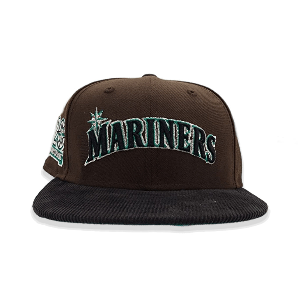 Seattle Mariners New Era Retro Jersey Script 59FIFTY Fitted Hat - Aqua