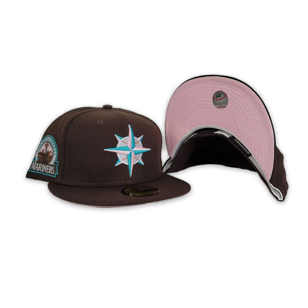 Mlb pink bottom hats Clearance