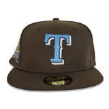 Brown Texas Rangers Icy Blue Bottom Final Season Side Patch New Era 59Fifty Fitted