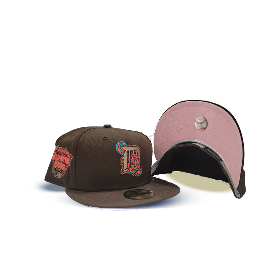 🐅 New Sports World Detroit Tigers 2005 ASG Deep Brown Pink Brim