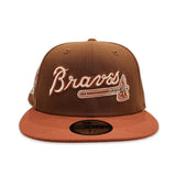 Toast Atlanta Braves Rust Visor Gray Bottom 40th Anniversary Side Patch New Era 59Fifty Fitted