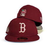 Burgundy Boston Red Sox Off White Bottom 2004 World Series Side Patch New Era Fitted