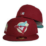Burgundy Toronto Blue Jays Mint Green Bottom 1991 All Star Game New Era 59Fifty Fitted