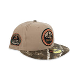 Camel Chicago White Sox Real Tree Camo Visor Gray Bottom Comiskey Park Side Patch New Era 59Fifty Fitted