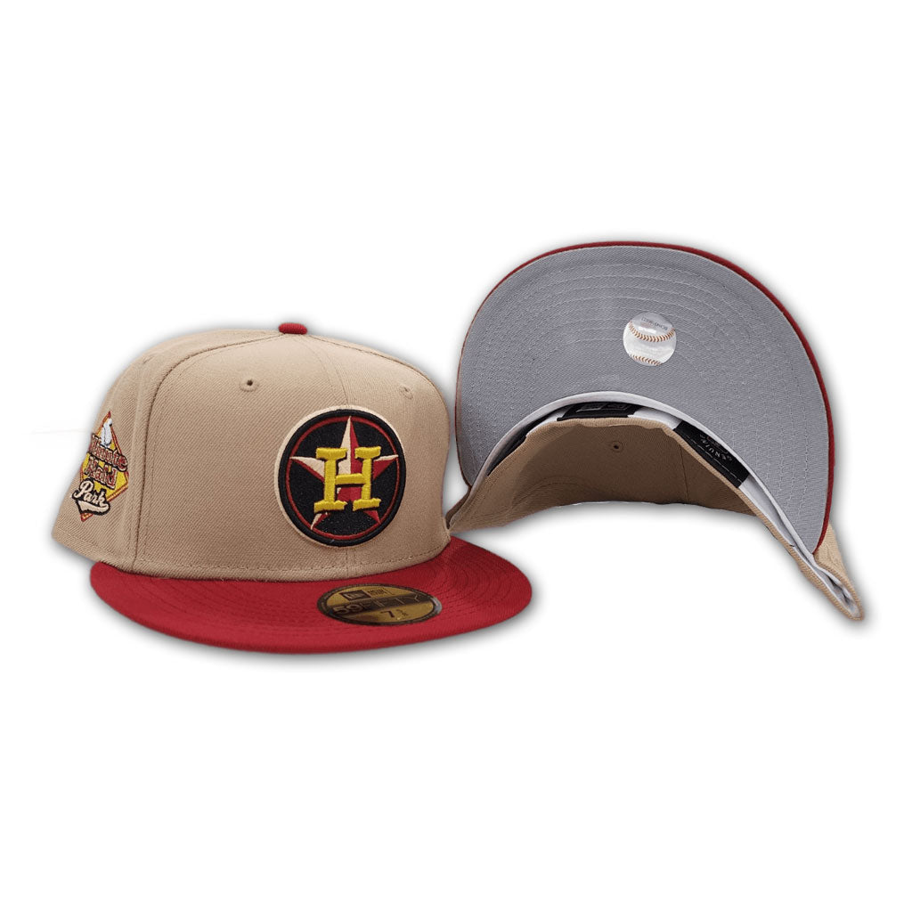 Men's Houston Astros New Era Camo Team Color Undervisor 59FIFTY Fitted Hat