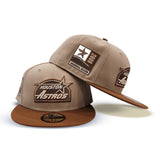 Camel Houston Astros Toast Visor Gray Bottom 2000 Inaugural Season Side Patch New Era 59Fifty Fitted