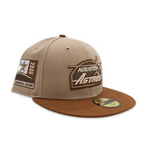 Camel Houston Astros Toast Visor Gray Bottom 2000 Inaugural Season Side Patch New Era 59Fifty Fitted