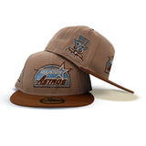 Camel Houston Astros Toast Visor Icy Blue Bottom 35th Great Years Side Patch New Era 59Fifty Fitted