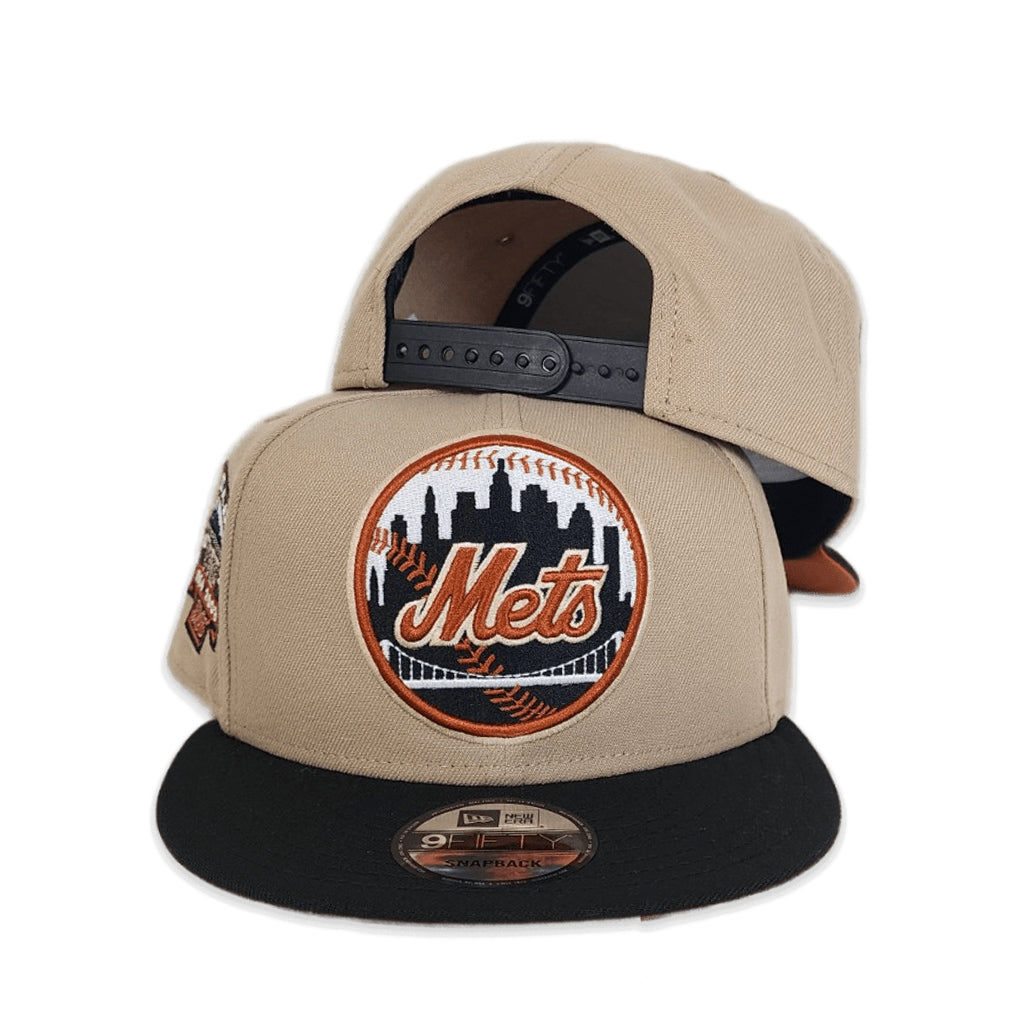 Black Corduroy New York Mets Tan Visor Gray Bottom 60th Anniversary Side Patch 9FIFTY Snapback