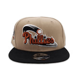 Camel Philadelphia Phillies Black Visor Rust Bottom 1996 All Star Game Side Patch New Era 9Fifty Snapback