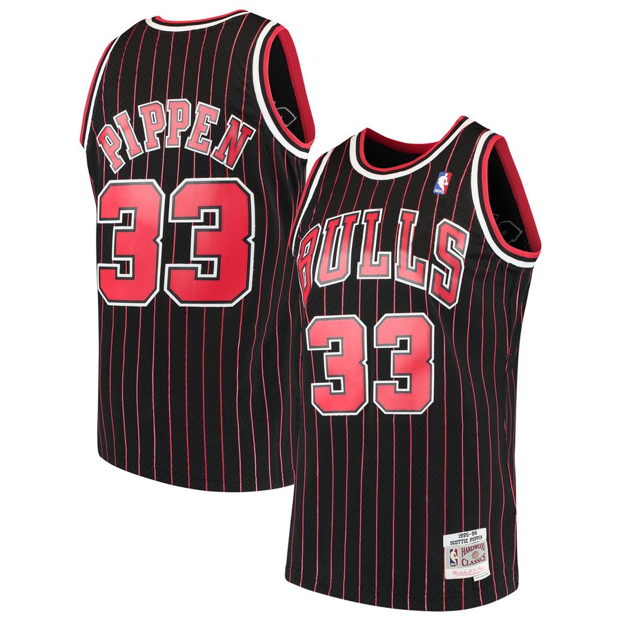 Chicago Bulls Scottie Pippen Mitchell & Ness Pinstripe Swingman