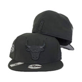 Chicago Bulls Black Reflective 6X NBA Champs New Era 59Fifty Fitted Hat