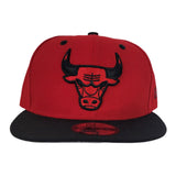 Chicago Bulls New Era Red Black 9Fifty Snapback