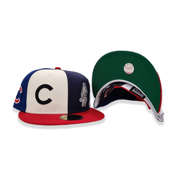 Chicago Cubs Green Bottom Logo Pinwheel New Era 59Fifty Fitted ...