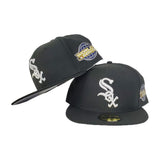 Chicago White Sox Black White Cooperstown 2005 World Series New Era 59Fifty Fitted Hat