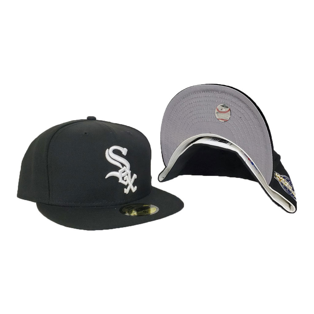 Chicago White Sox MLB FLOCKING White-Black Fitted Hat