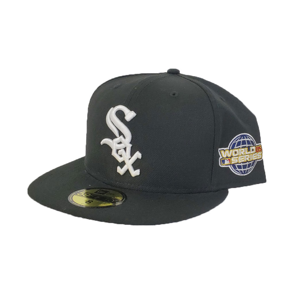 Men's Chicago White Sox New Era Graphite/Cardinal Cooperstown Collection 95  Years Titlewave 59FIFTY Fitted Hat