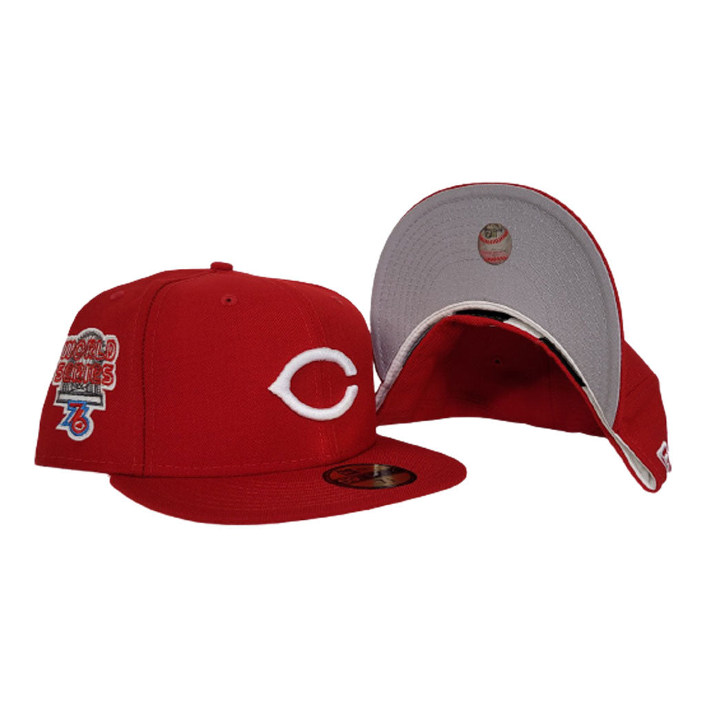 Cincinnati Reds 1976 World Series Cooperstown New Era 59Fifty Red Fitted