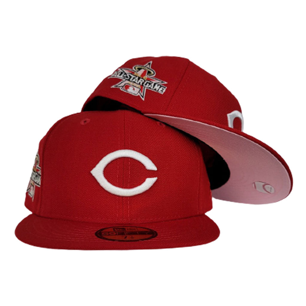 Cincinnati Reds Red Pink Bottom 2010 All Star Game New Era 59Fifty Fitted
