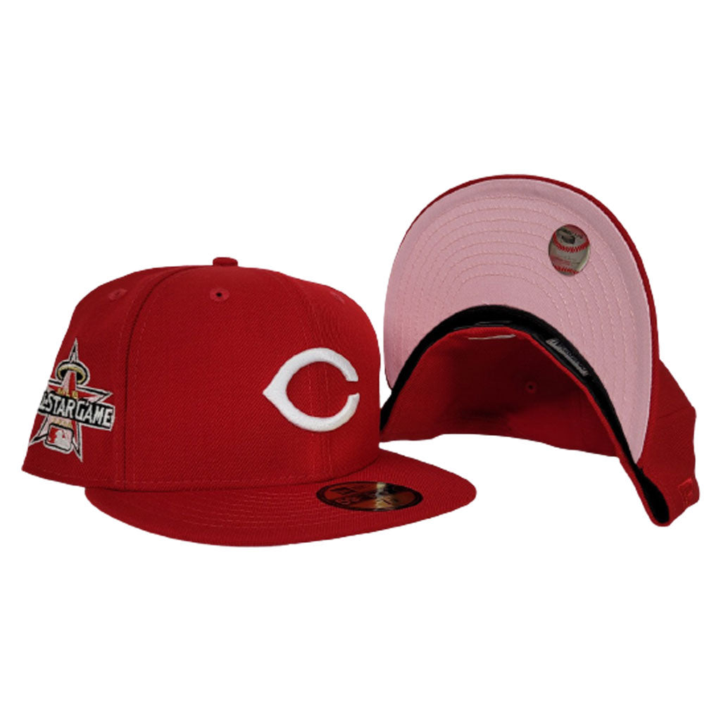 Cincinnati Reds Red Pink Bottom 2010 All Star Game New Era 59Fifty Fitted