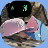 Glow In The Dark Pink New York Yankees Icy Blue Bottom 1999 World Series New Era 59Fifty Fitted