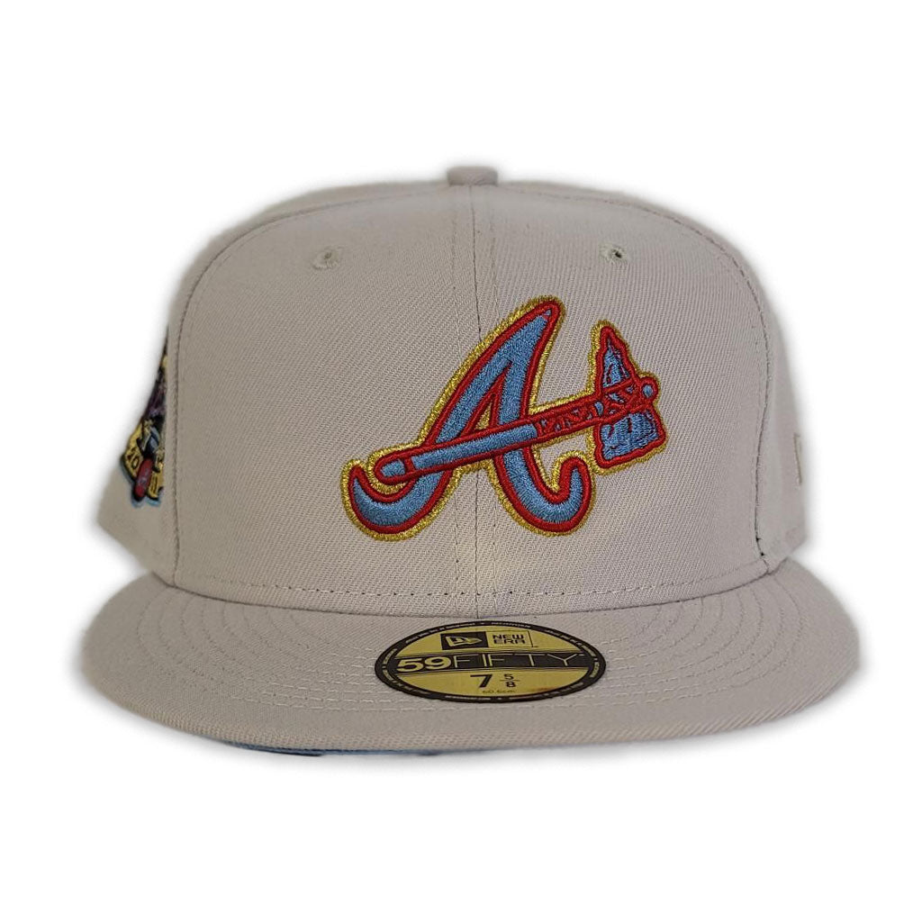 Atlanta Braves New Era Retro 2000 All Star Game 59FIFTY Fitted Hat - Cream/Royal 7 5/8