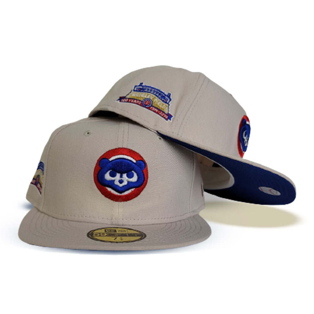Product - Cream Chicago Cubs Royal Bottom Wrigley Field Side Patch New Era 59Fifty Fitted