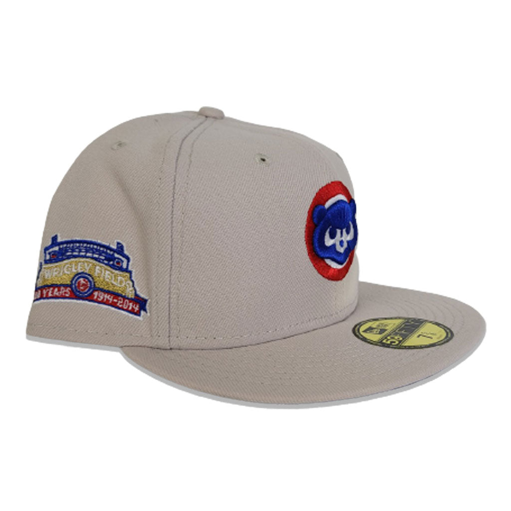Cream Chicago Cubs Royal Bottom Wrigley Field Side Patch New Era 59Fifty Fitted