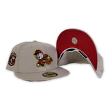 Cream Cincinnati Reds Red Bottom 2003 Inagural Season Side Patch New Era 59Fifty Fitted