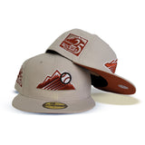 Product - Cream Colorado Rockies Rust Bottom 25th Anniversary Side Patch New Era 59Fifty Fitted