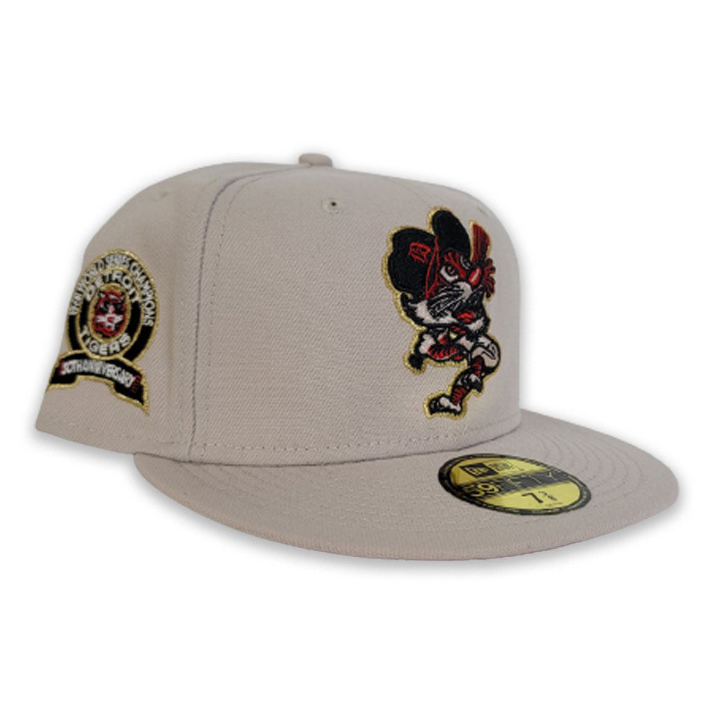 Cincinnati Bengals New Era Gridiron Classics 50th Anniversary 59FIFTY Fitted  Hat - Cream/Maroon