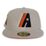 Cream Houston Astros Orange Bottom 20th Anniversary Side patch New Era 59Fifty Fitted