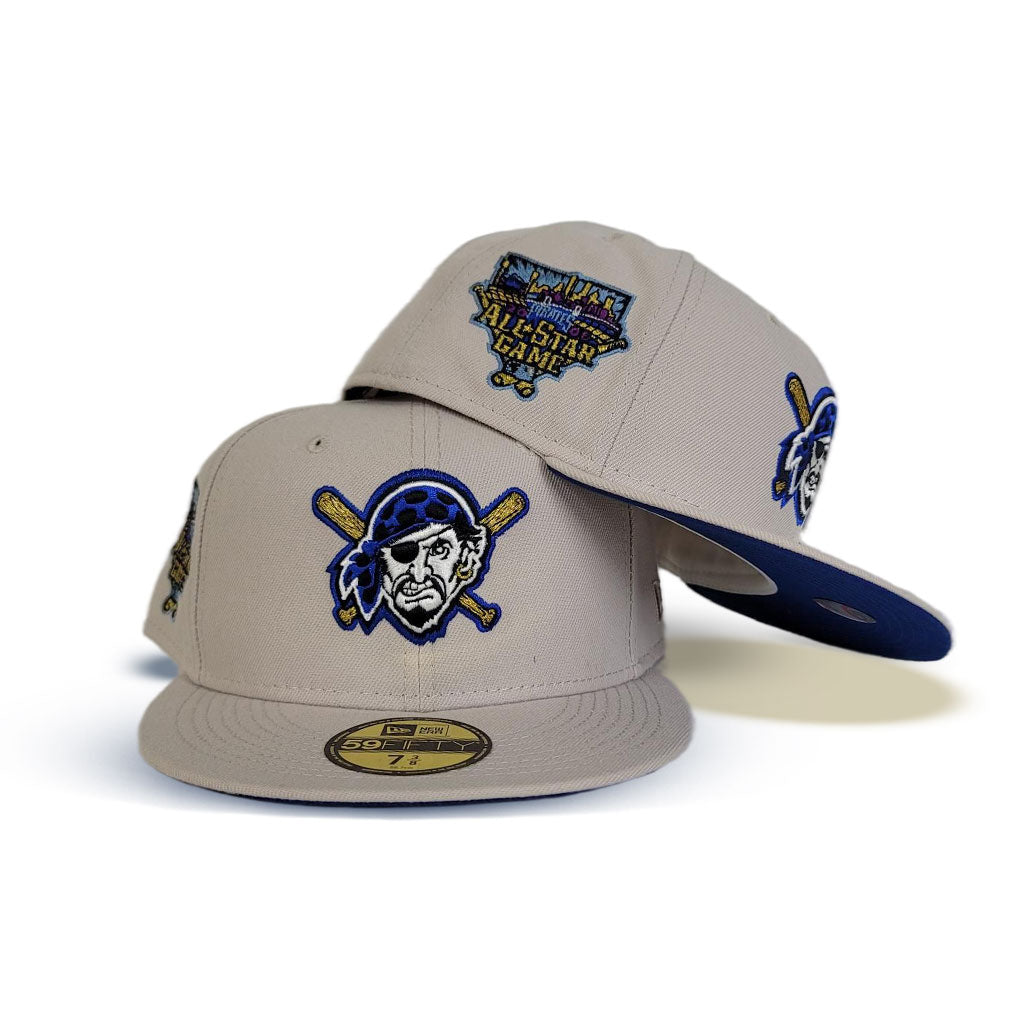 Cream Pittsburgh Pirates Royal Blue Bottom 2006 All Star Game Side Patch New Era 59Fifty Fitted