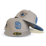 Cream San Diego Padres Icy Blue Bottom 1969 Go Padres Side patch New Era 59Fifty Fitted