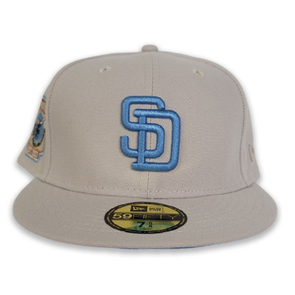 San Diego Padres New Era Cream Custom Timeless Collection Side Patch 59FIFTY Fitted Hat, 7 3/4 / Cream