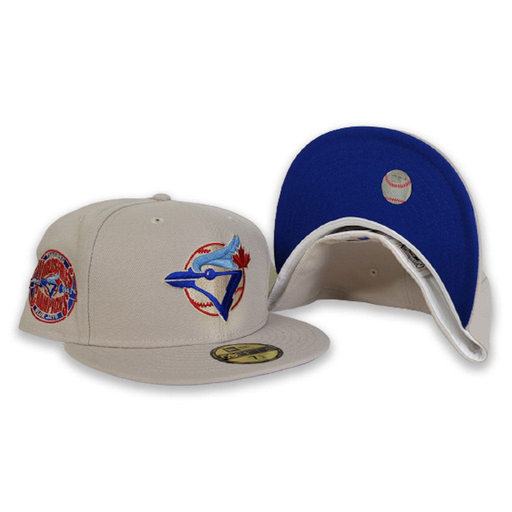 Men's Toronto Blue Jays New Era Cream Team Spring Color Basic 59FIFTY  Fitted Hat