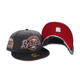 Dark Gary Birmingham Barons Black Visor Red Bottom 20 Years Side Patch New Era 59Fifty Fitted