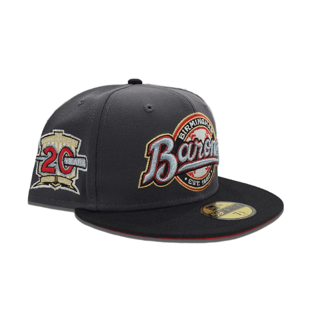 Vintage Birmingham Barons New Era 59Fifty Fitted 7 1/4 Hat Cap MiLB Made in  USA