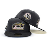Dark Gray Houston Astros Black Corduroy Visor Pink Bottom 45th Anniversary Side Patch New Era 59Fifty Fitted