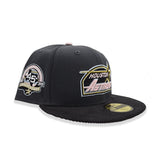 Dark Gray Houston Astros Black Corduroy Visor Pink Bottom 45th Anniversary Side Patch New Era 59Fifty Fitted