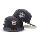 Dark Gray Houston Astros Red  Bottom 2022 World Series Champions Side Patch New Era 59Fifty Fitted