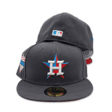Dark Gray Houston Astros Red  Bottom 2022 World Series Champions Side Patch New Era 59Fifty Fitted